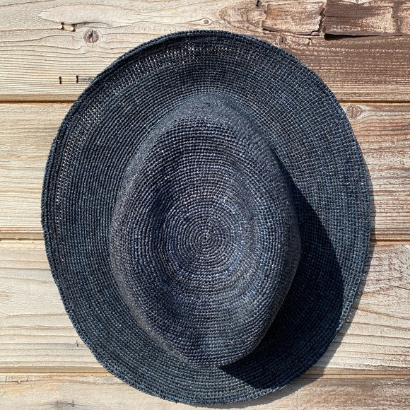 Wyeth Black Bailey Fedora  Packable Adjustable - Picture 2 of 4